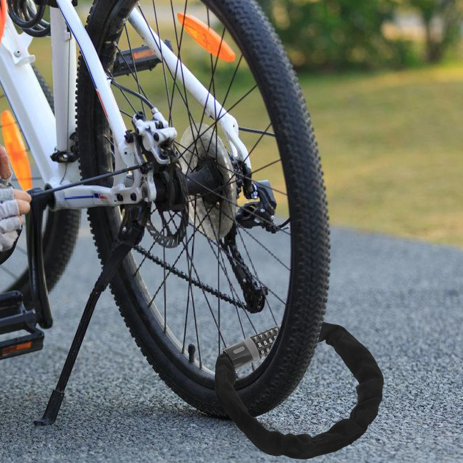 

Multi-Functional Bicycle Combination Unbreakable Chain Motorbike Heavy Duty Security Sturdy Bike With Keys Anti-Theft Chain Lock