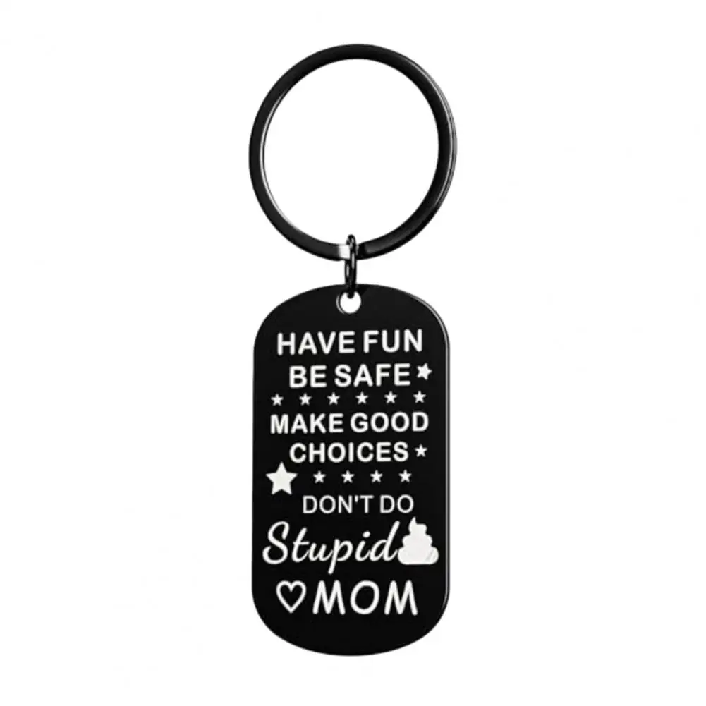 Heartwarming Gift Keychain Brand Keychain Pendant with Hanging Buckle Lightweight Key Holder for Backpacks Car Slogan for Teens