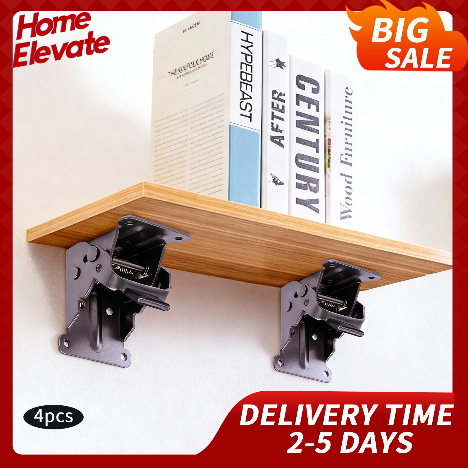 

4 Pcs Self Lock Folding Bracket 0 90 Degree Hinge Support for Foldable Table Workbench Truck Bed Extension DIY Project Hardware