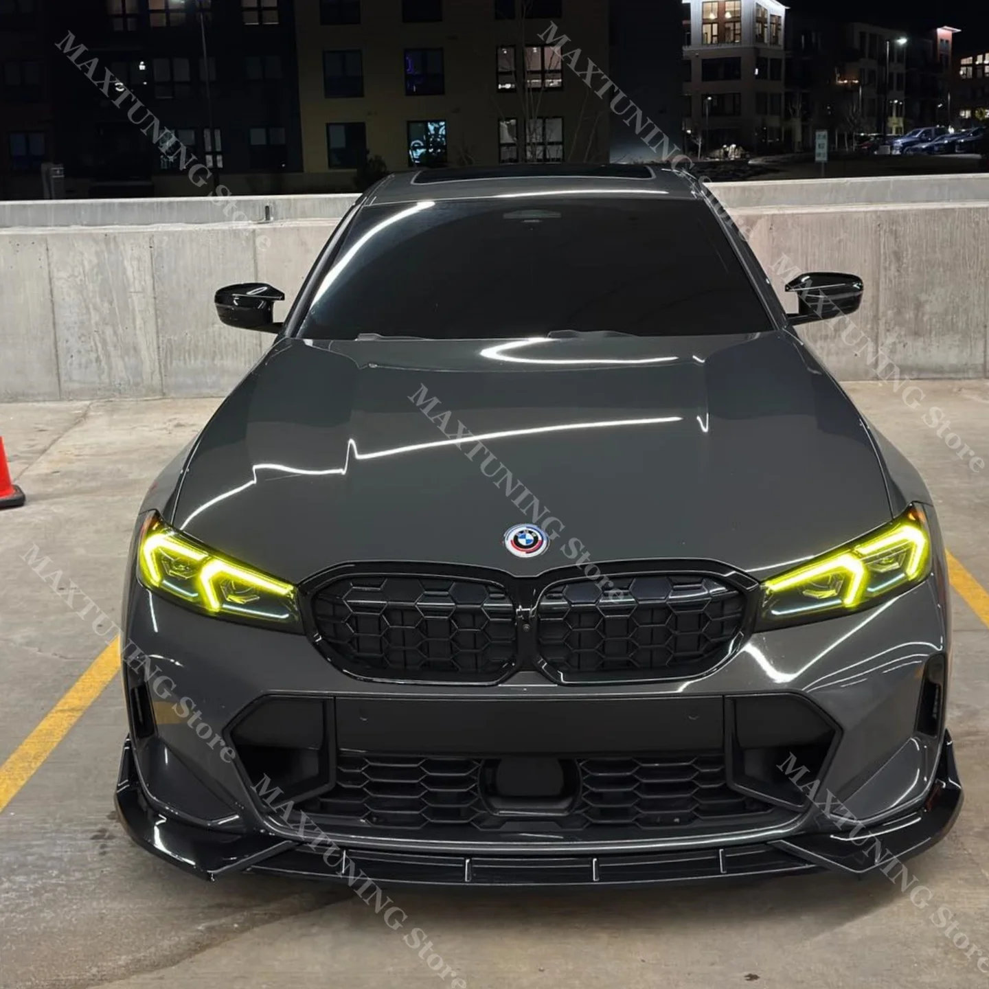 앞 범퍼 스플리터 립 스포일러 디퓨저 가드 바디 키트 커버 BMW 3 시리즈 G20 G21 318i 320i 320e 330i M340i LCI 2022-2025 썸네일 3