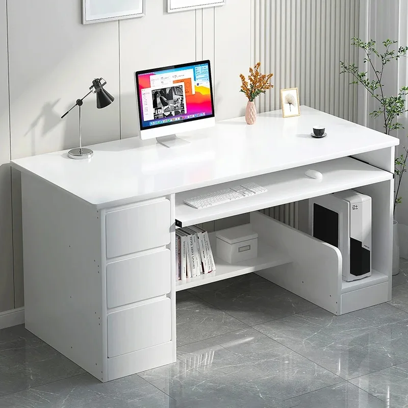 Small Top Mdf Computer Desk Keyboard Drawer Office Modern Study Table Desk Computer Writing Assembly Instructions Multi Function
