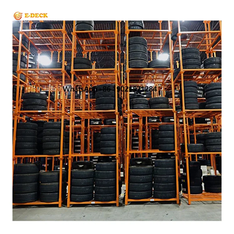 

E-deck Hot Sale Warehouse Stacking Storage Steel Tire Storage Racks