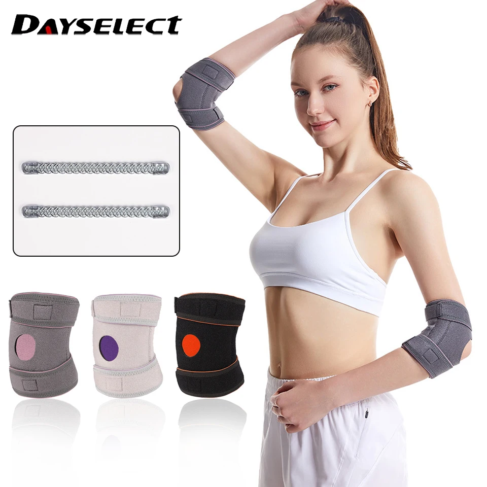 1Pcs Elbow Guard Pressurized Fixation Reduce Muscle Tremors Double-Sided Spring Support Special Protective Cover Joints Uniesx