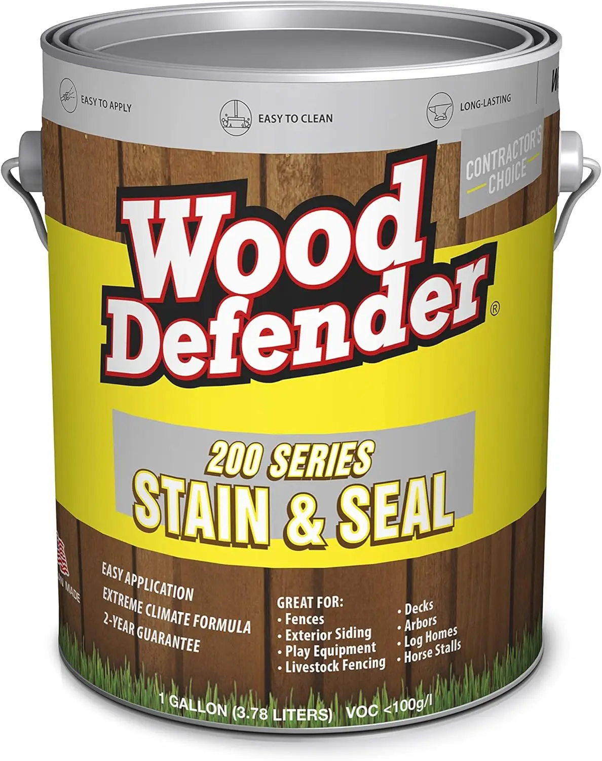 Series Sable Brown Semi-Transparent Stain & Sealer Gallon