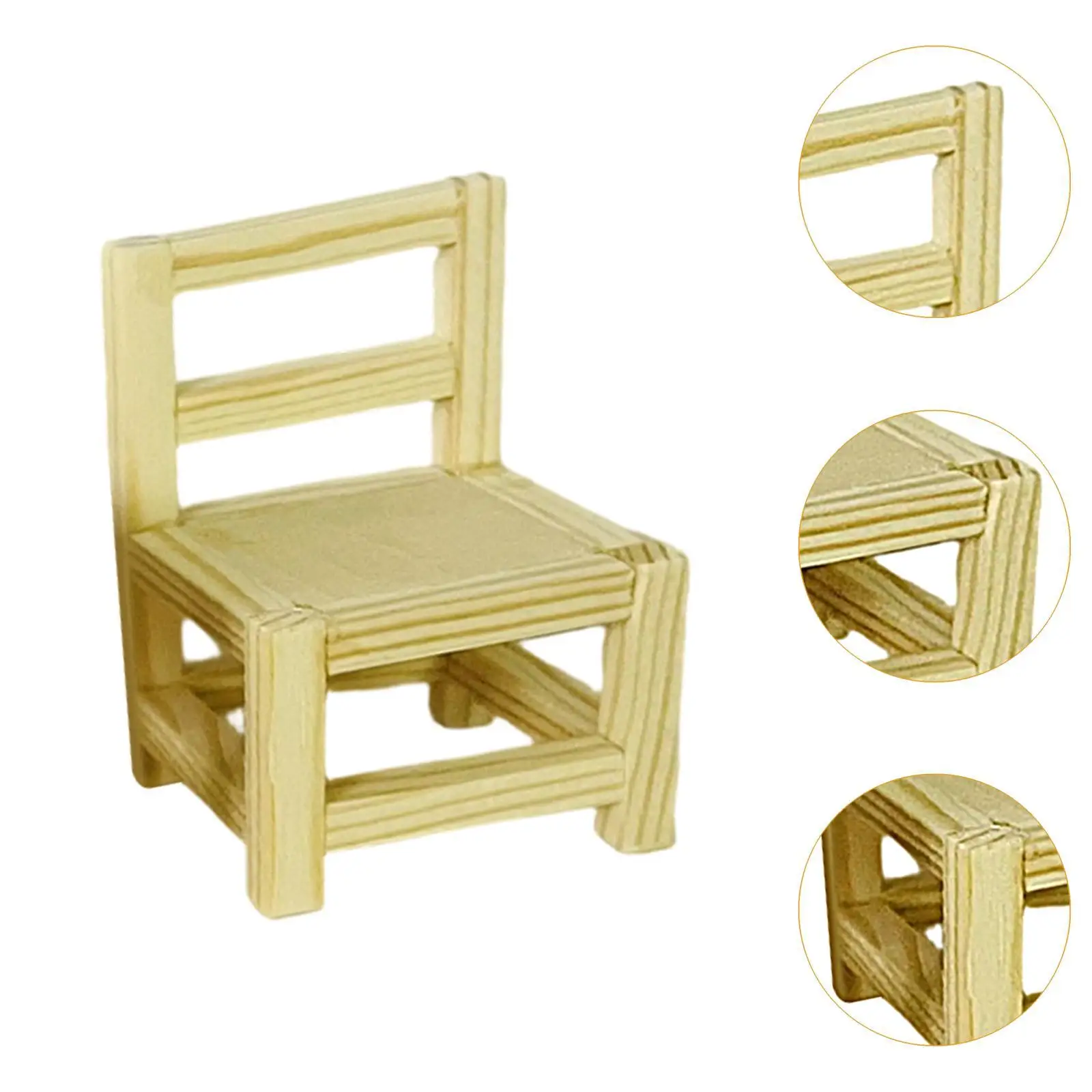 Collection de meubles pour maison de poupée, jouet réaliste, Mini accessoire de cuisine, accessoire Miniature, meubles en bois pour 1/12