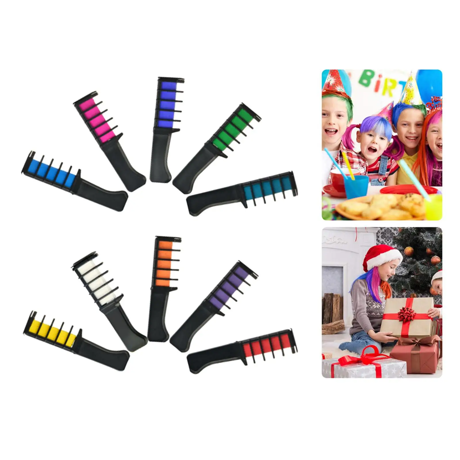 10 Colors Hair Chalk for Girls Kids Washable Hair Color Dye Makeup Cosplay ,