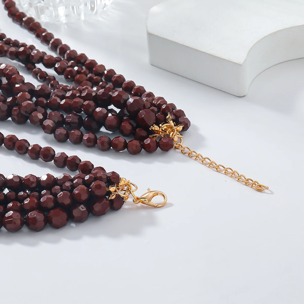 ZAA New Brown Bohemian Ethnic Style Bead Fashion Vintage Multi-layer Handmade Necklace Fo Rwomen Wholesale Price