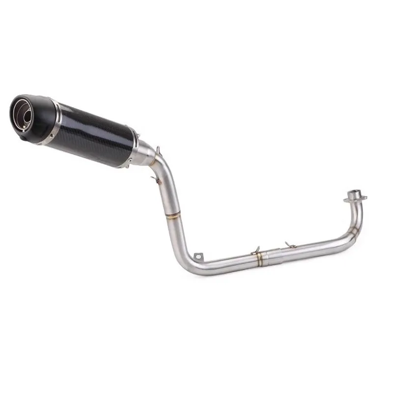 

For Honda MSX Grom 125 2013-2024 MSX125 Grom125 Escape Motorcycle Exhaust Header Link Pipe Slip-On Black / Silvery Muffler Pipe