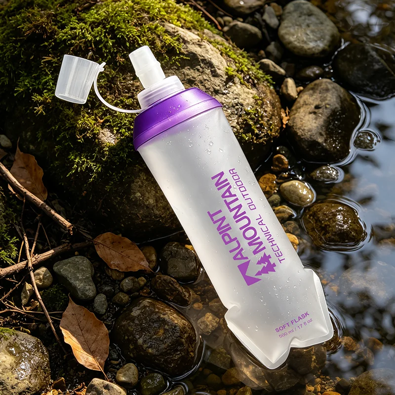 500ml折りたたみ式漏れ防止ソフト折りたたみ式ウォーターボ - Water Bottle Collapsible のレビューと価格