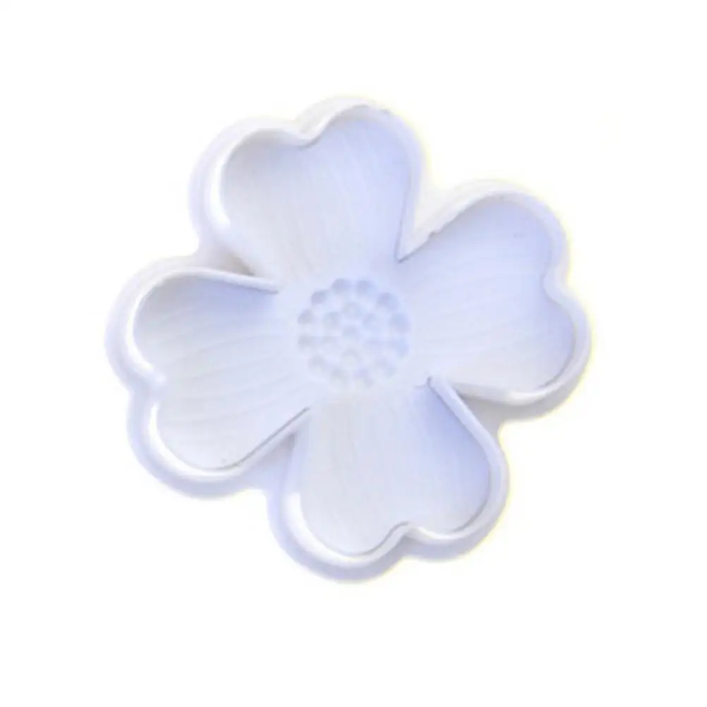 

3 Pcs Four Leaf Cake Plunger Cutter Molds for Baking Embossed Sugar Cookie Dough Pastes DIY Food Crafts