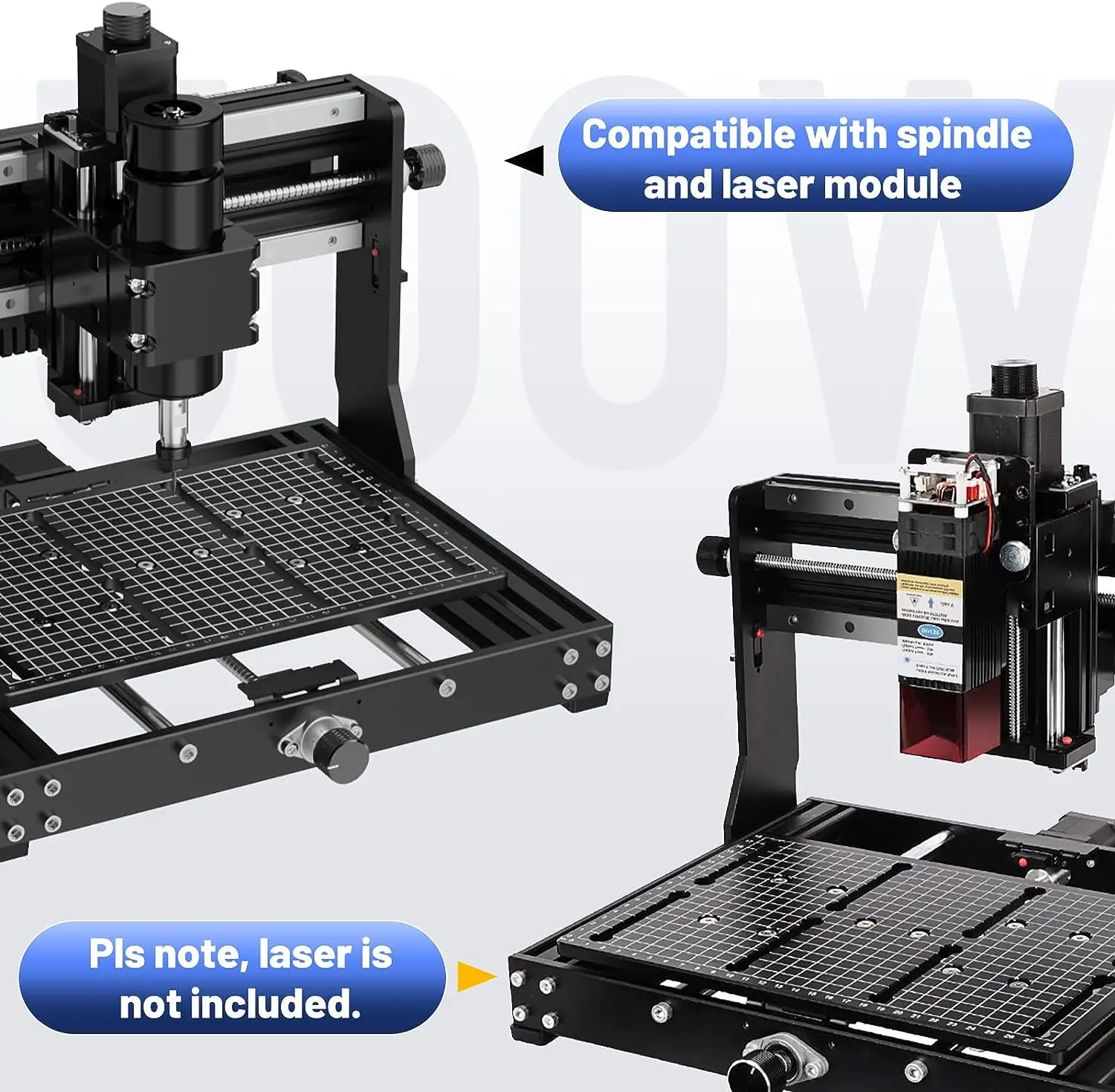 CNC 3020 Plus Milling Machine 500W Spindle Wood Router For Metal Acrylic Aluminum Engraving Cutting Machine 40w Laser Engraver