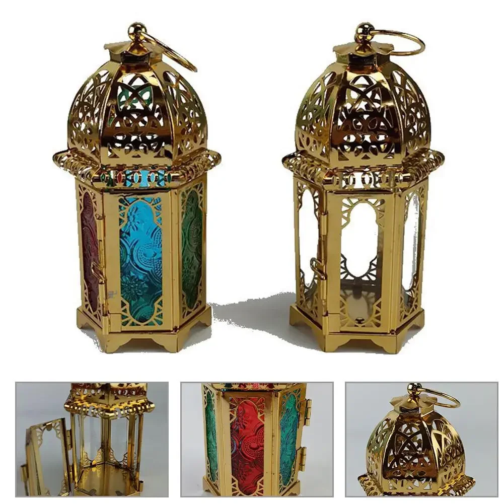 Candle Holder European Candlestick Vintage Hanging `Candle Holder Candlestick Handicraft Ornaments Indain Moroccan Style Large