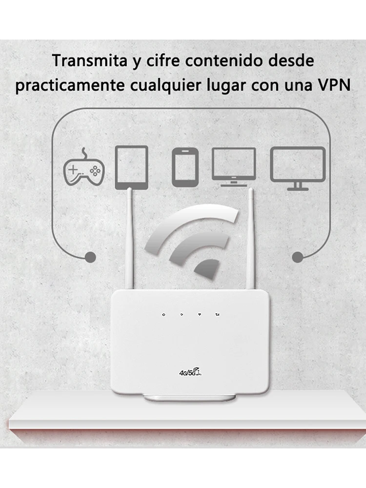 4G LTE CPE Router Modem 300Mbps 4G Router Wireless Modem External Antenna with Sim Card Slot EU Plug Internet Connection