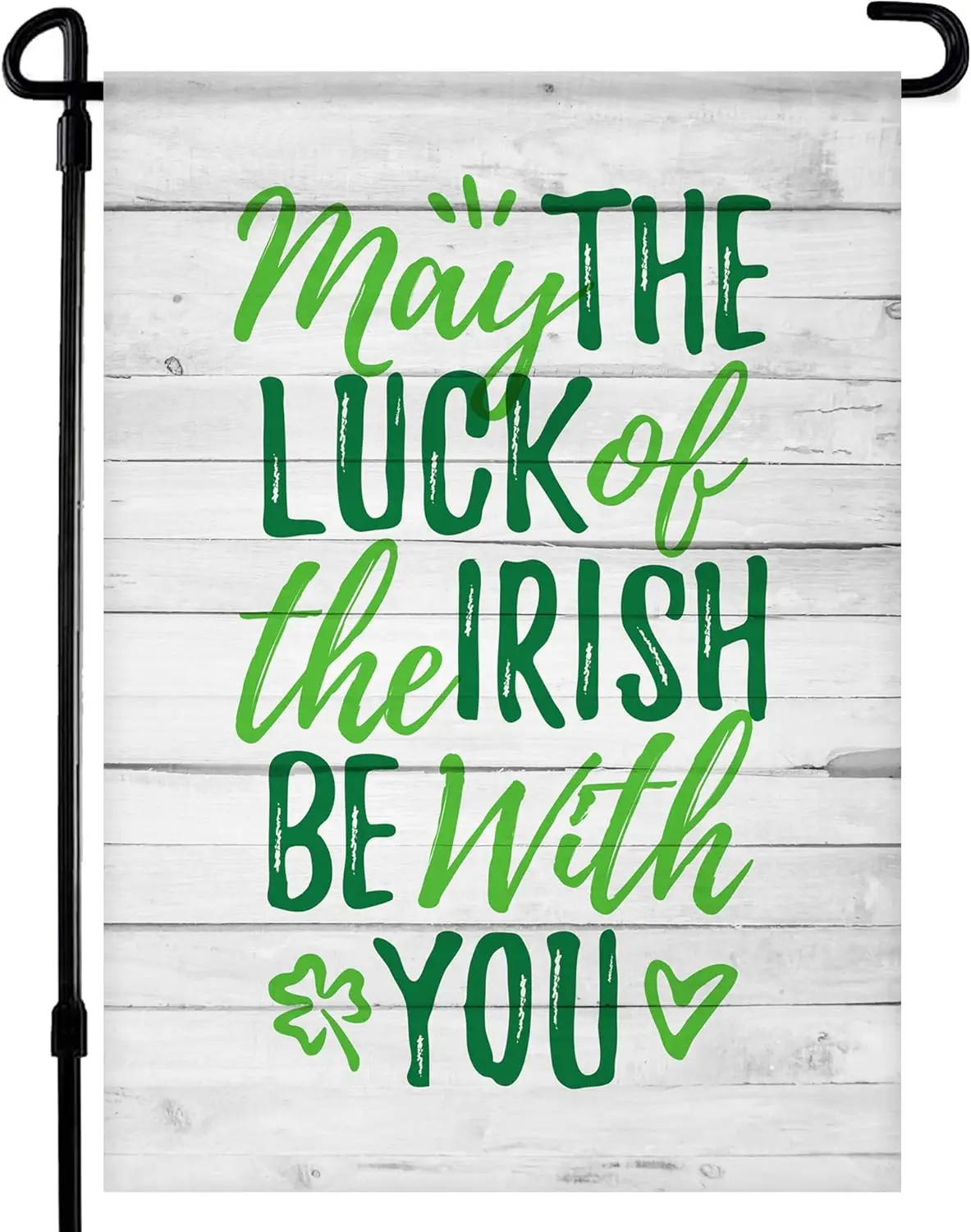 St Patricks Day Garden Flag - 12.5 x 18 Inch Seasonal St. Patrick's Day Flag for Outdoor Patio, Lawn, Porch - St Patrick ZZO