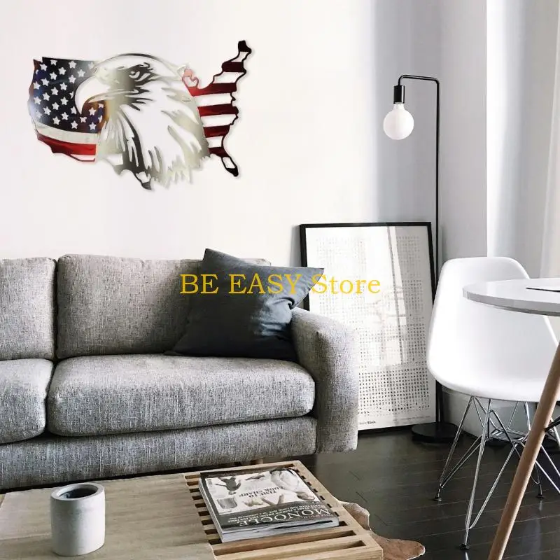 E28F USA Flags American Flags Metal Sign Man Home
