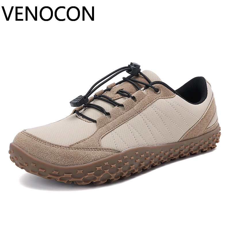 VENOCON Barefoot Ground Feel Versatie Style Wide Airy Mesh Toe Box Minimal Heel Stack Lining Walking Shoe Footwear Sneakers