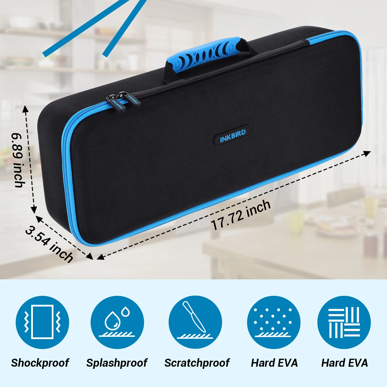 Custodia INKBIRD Sous Vide Srorage per ISV-100W ISV-200W, custodia protettiva antiurto antiurto per fornello Sous Vide in materiale EVA resistente