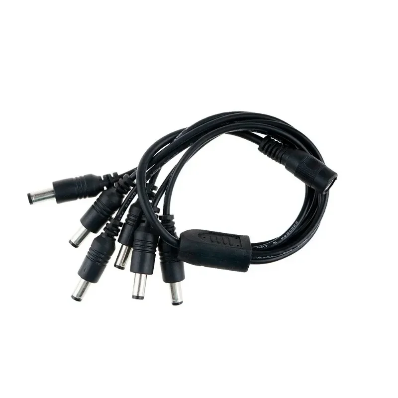 Câble répartiteur d'alimentation CC, 5.5x2.1mm, 1 à 2/3/4/5/6/8 voies, adaptateur d'alimentation 5V, 12V, connecteur rette pour bandes lumineuses LED, caméra de vidéosurveillance