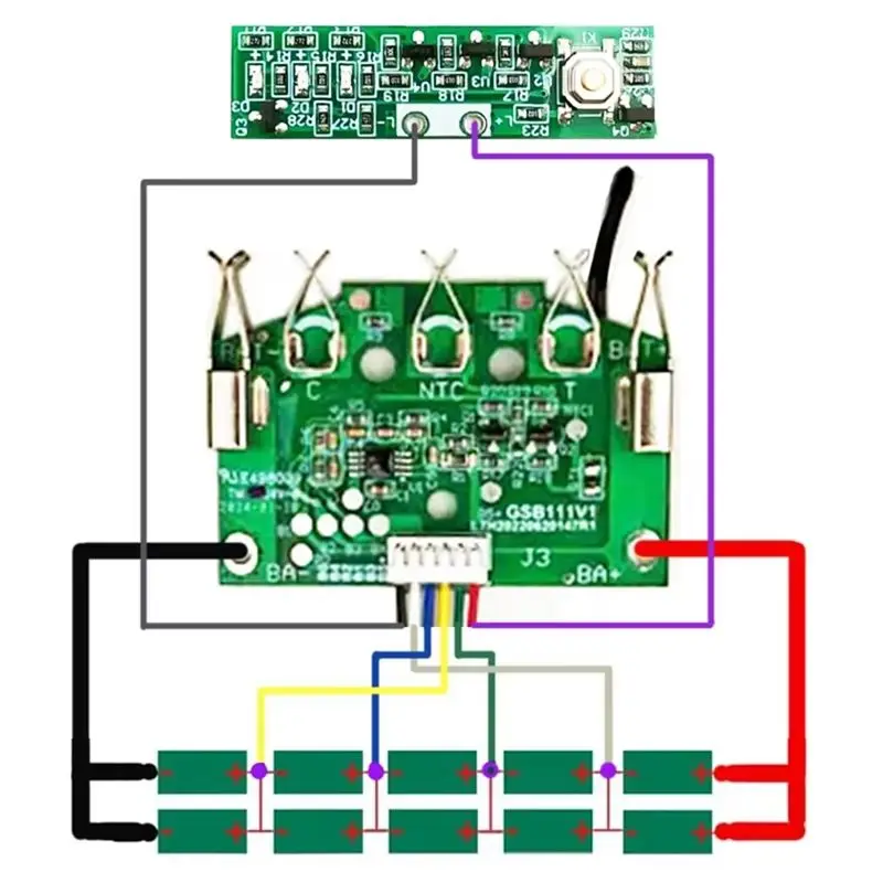 AA94-BAT618 18V Battery Plastic Case Shell PCB Protection Board For 18V Li- Battery Voltage Detection Protection