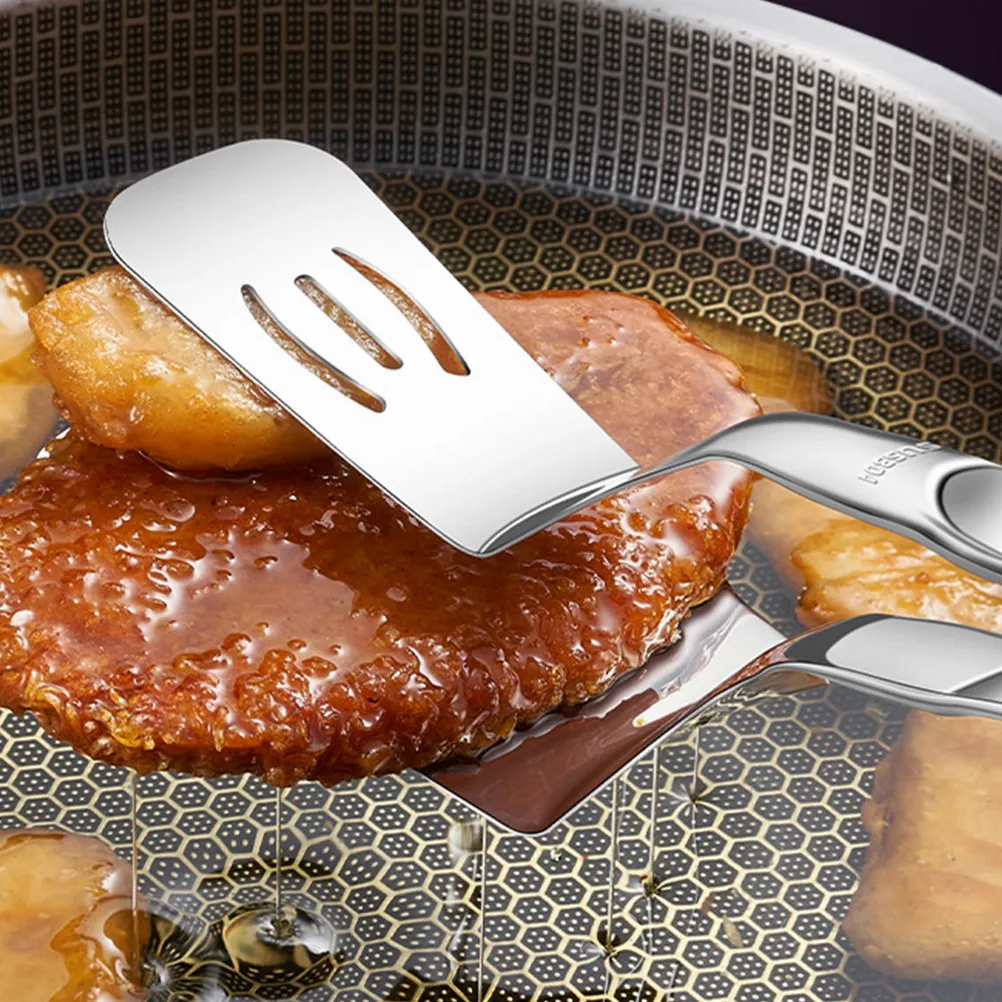 

Щипцы-лопатка из нержавеющей стали с улучшенным фиксирующим механизмом для подачи и переворачивания рыбы, стейков, пасты, барбекю, салатов, а также для очистки кухонных поверхностей