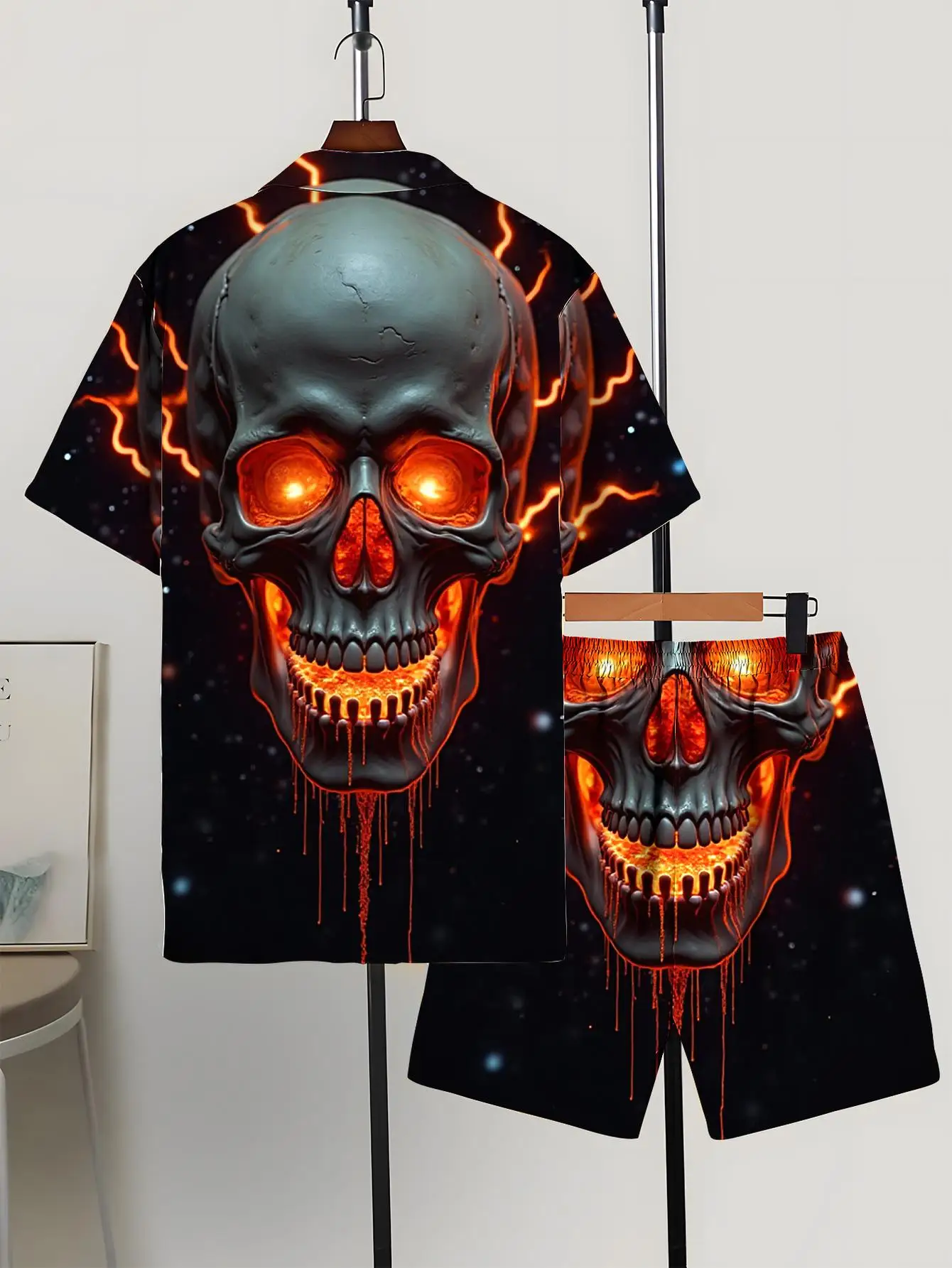 Men's Shirt Sets 2026 Spring/Summer clothing set 3D Printed jogging set 2 piece set men's suits drip clothing Graphic
