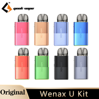 Original GeekVape Wenax U Kit Vape 1000mAh Battery 2ml Cartridge 0.7ohm Electronic Cigarette Vaporizer