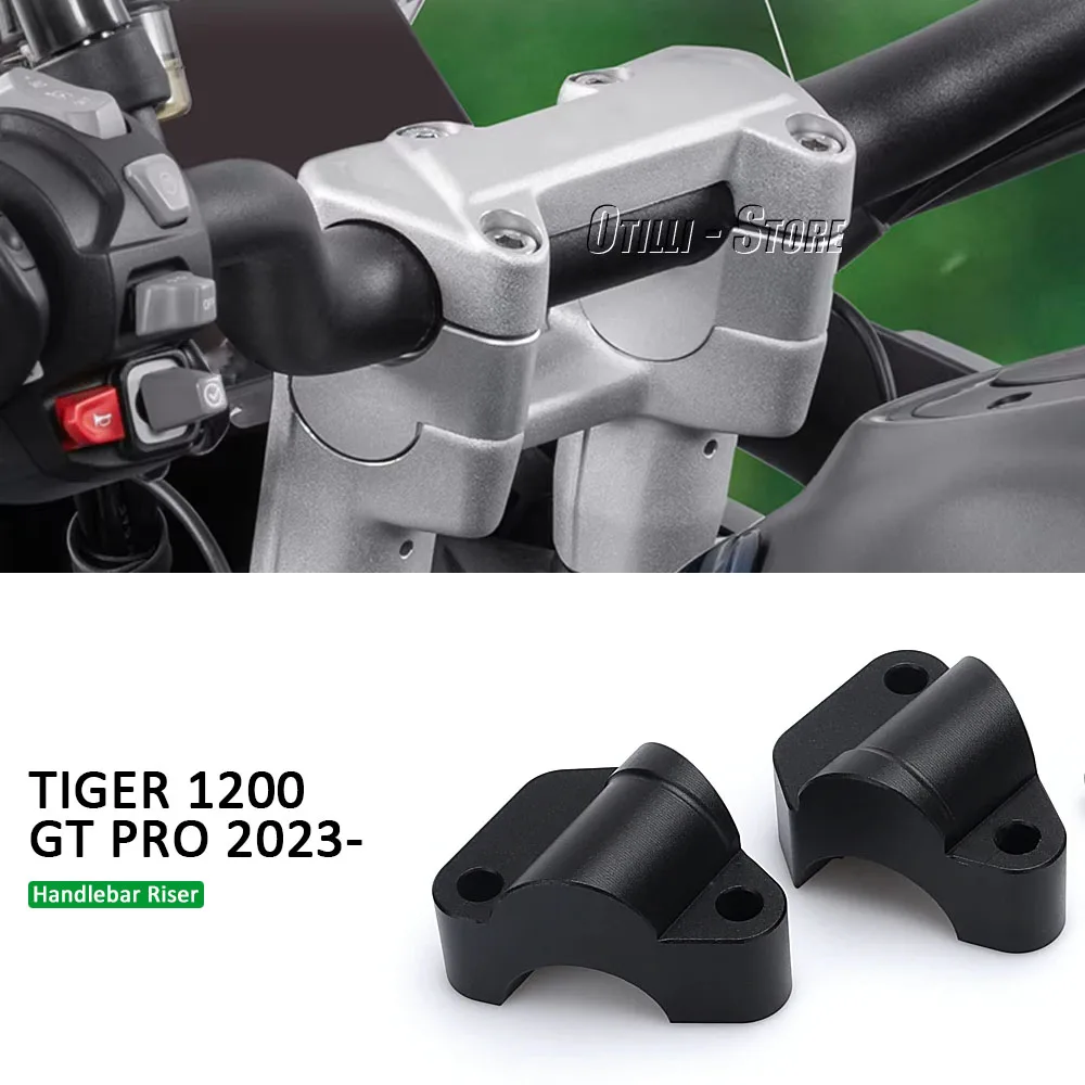 

Handlebar Riser Bar Mount Tiger 1200 GT Pro 2023 New Motorcycle For TIGER1200 TIGER 1200 GT Pro Handle Clamp Extend Adapter