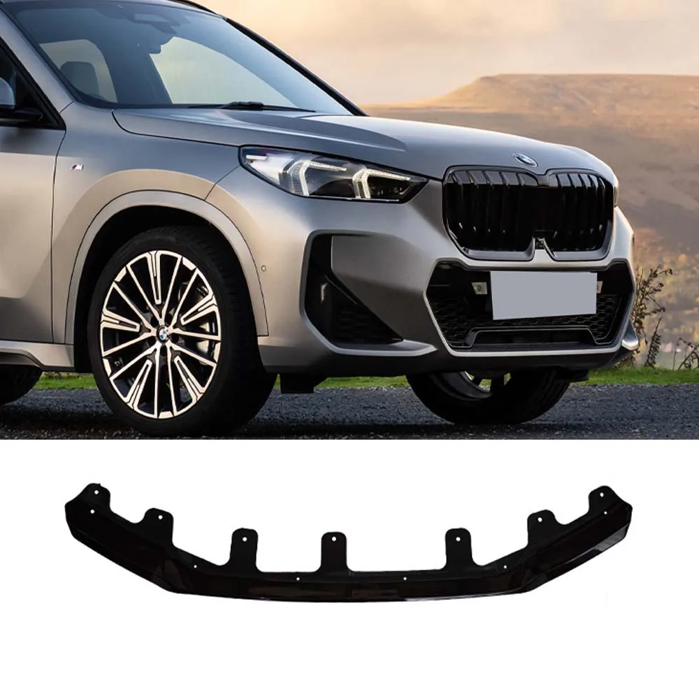 

For BMW X1 U11 iX1 M-Sport 2022-2025 ABS Glossy Black Body Kits Front Bumper Lip Deflector Splitter Chin Diffuser Spoiler Tuning