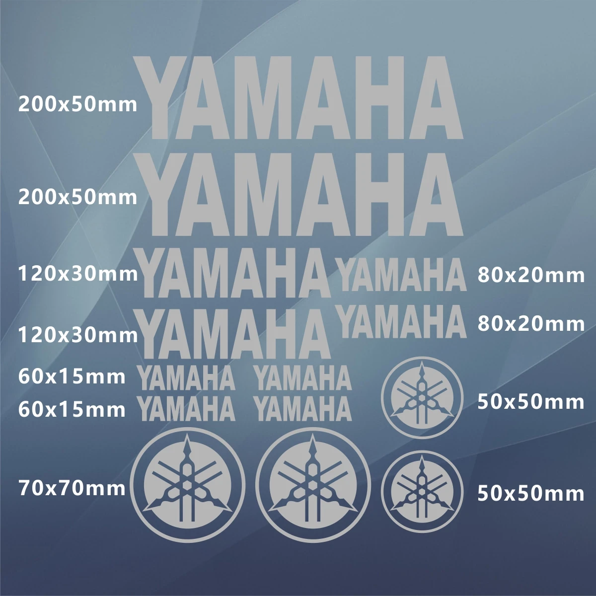 الفينيل لياماها ملصق خوذة دراجة نارية شعار الشارات