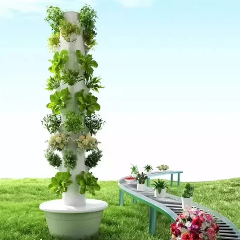 9/11-Tier Hydroponic Growing Kit System, Balcony Growing Rack, Indoor Vertical Hydroponic Tower, Recirculating Water System