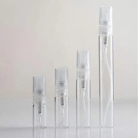 8pcs/lot  2ml 3ml 5ml 10ml mini Protable glass spray perfume bottle, small Refillable sample perfume atomizer bottles
