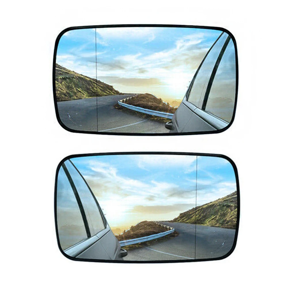 

2PCS Glass&Plastic For BMW E46 Sedan 1998-2006 Left Right Side Car Glass Heated Rearview Mirror Glass 51168250438 Car Accessory