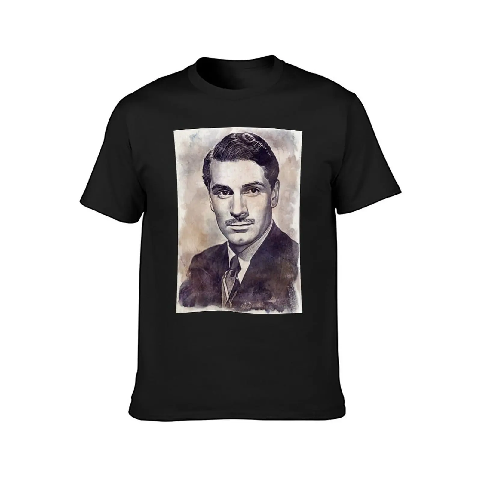 Laurence Olivier Art - watercolor vintage - D21 T-Shirt for a boy customs hippie clothes quick drying mens tall t shirts