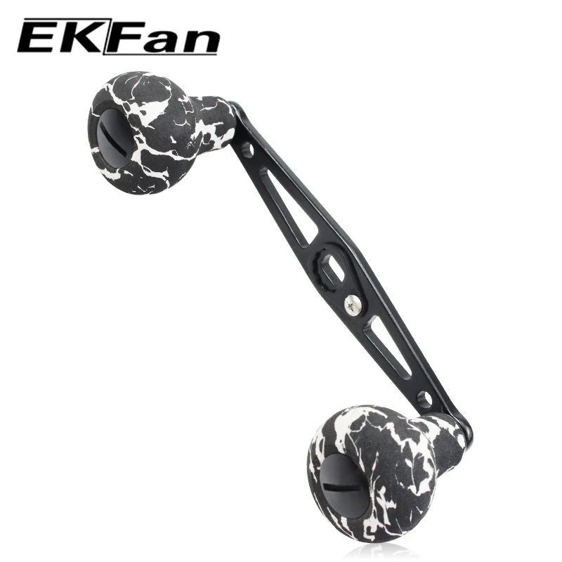 EKfan kamuflaż gałka EVA ze stopu aluminium 110MM kołowrotek podwójny uchwyt 7*4MM/8*5MM serii kołowrotek części