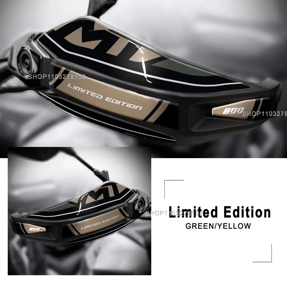 For CFMoto 800MT Touring/Sport/Explore/Limited Edition 2023 Motorcycle 3D Resin Handguard Decal Hand Guard Protection Sticker