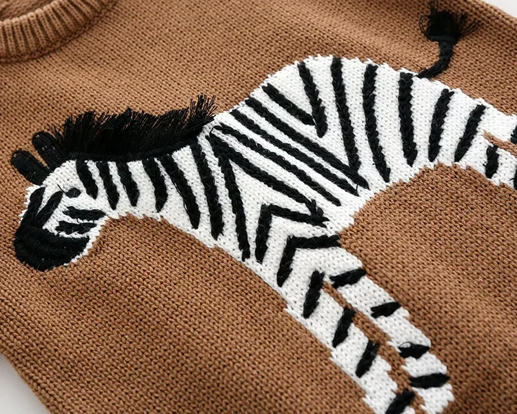 Baby Rompers Autumn Brown Long Sleeve Newborn Boys Girls Knitted Sweaters Jumpsuits Winter Toddler Infant Outfits One Piece Wear