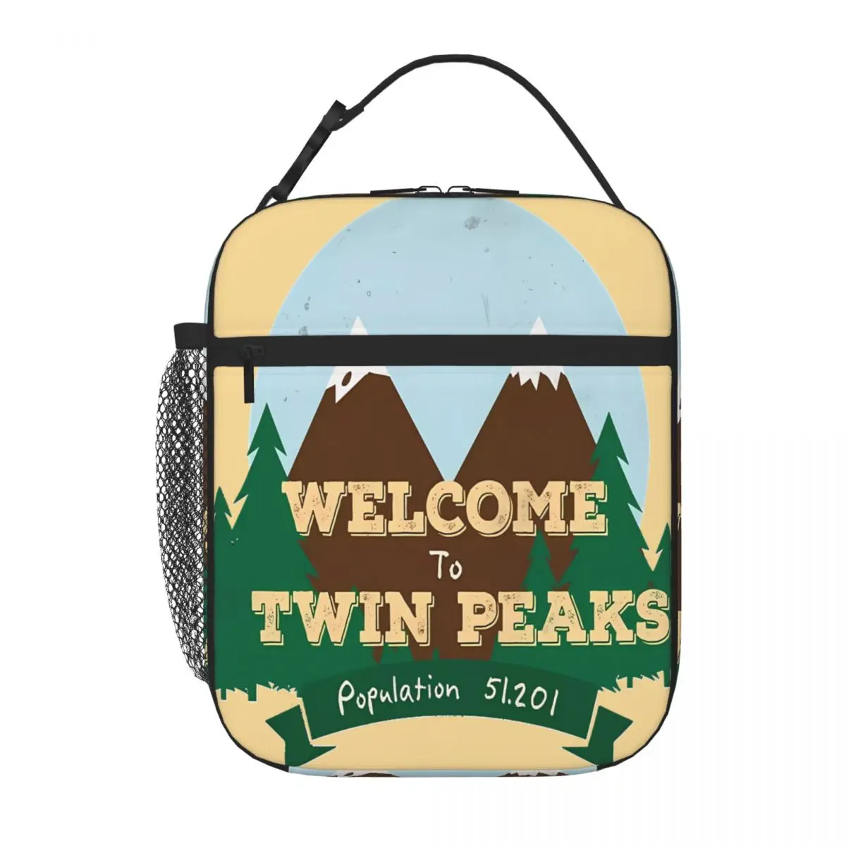 Bestselling Welcome To Twin Peaks Matte Finish Insulated Tote Seaside Lunch Reusable Lunch Bag