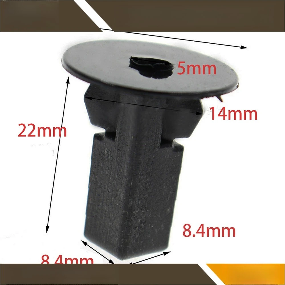 8x8.2mm Car Fastener Clips Bumper Inner Fender Rivets Push For Toyota 100 Pcs