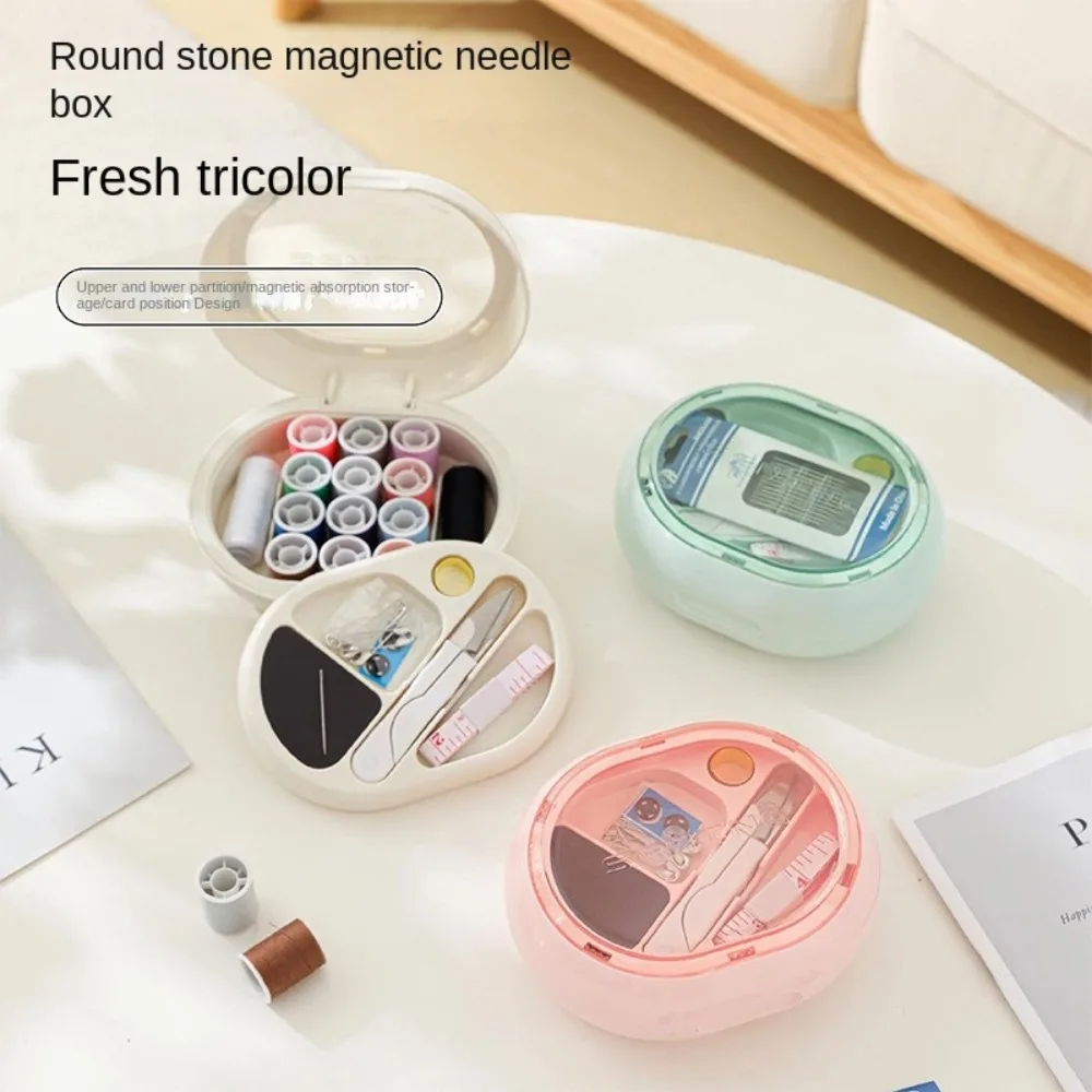 Портативный набор для ручного шитья своими руками, игла и нить, компактная коробка для игл и ниток, наперсток, набор швейных инструментов для вышивки, инструмент для рукоделия