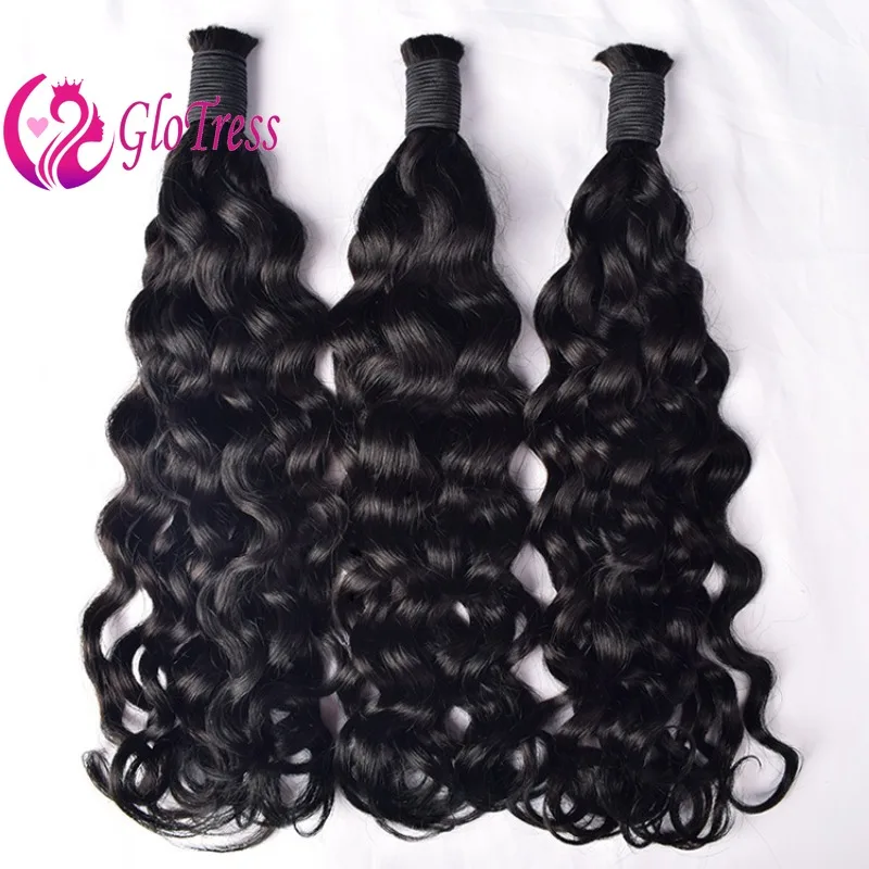 

Human Braiding Hair Bulk for Boho Braids Italian Curly Human Hair for Braiding Knotless 12A Bohemian 12-26inches Natural Color