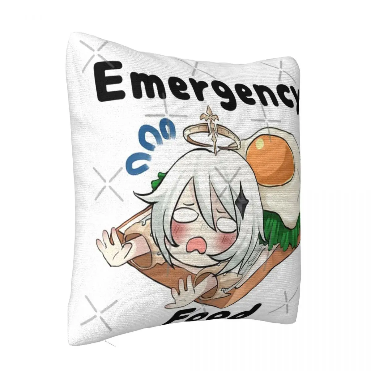 Genshin Impact Paimon Emergency Food W Pillowcases Decorative Cushion Room Decorating Items Pillow Case Pillow Cover