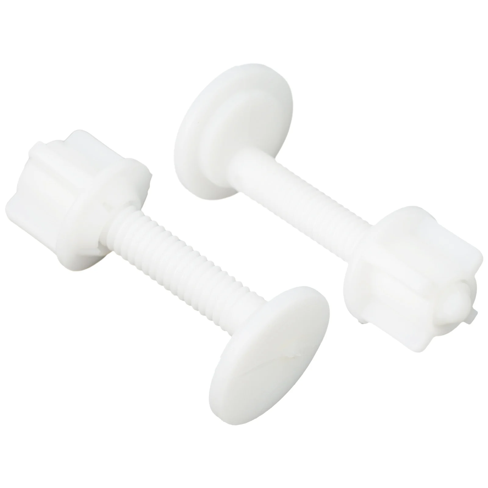 2Pcs Plastic Toilet Seat Hinge Repair Bolts Replacement-Screws Fixing Fitting Kit Repair Tool Bathroom Toilet Accessories