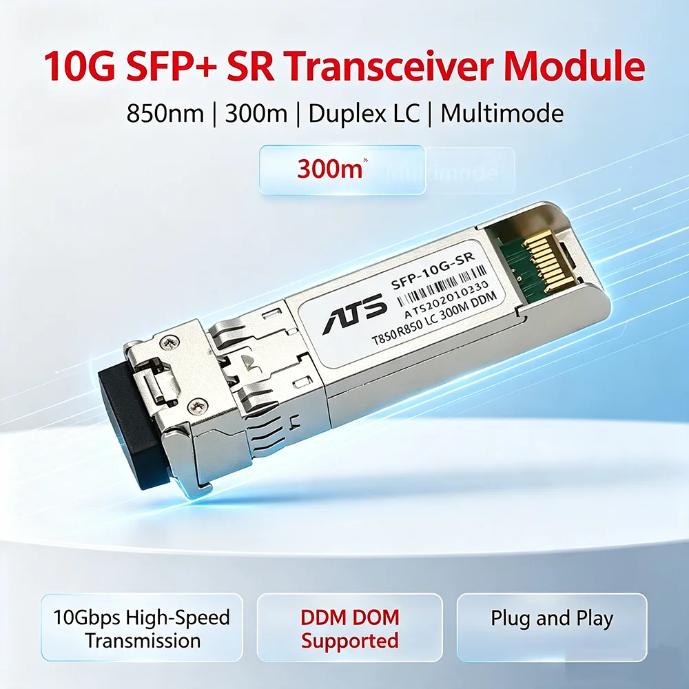 Módulo Transceptor de Cobre 10GBASE-T SFP+ para RJ45 DDM 30m Compatível com Switches Cisco, MikroTik, Ubiquiti e TP-Link
