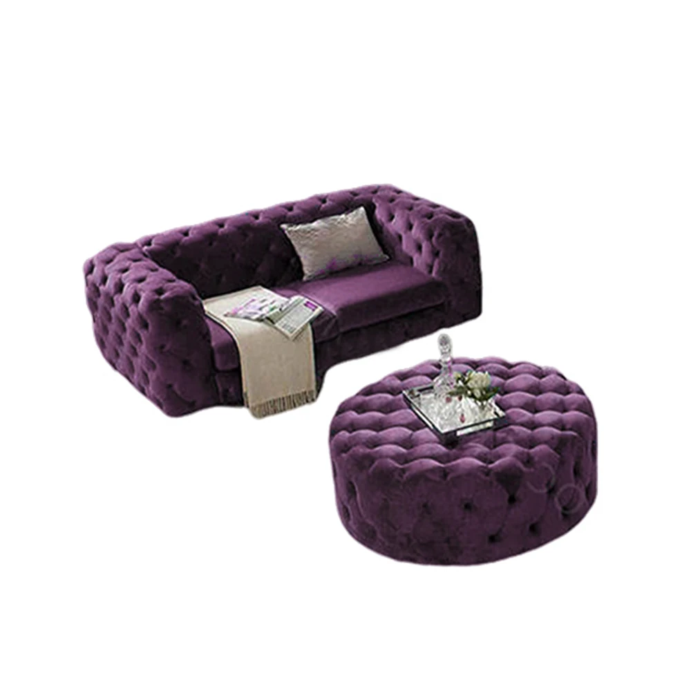 주문을 받아서 만들어진 고품질 베이지색 고급 술을 단 식사 사무실 소파 가구를 놓았습니다