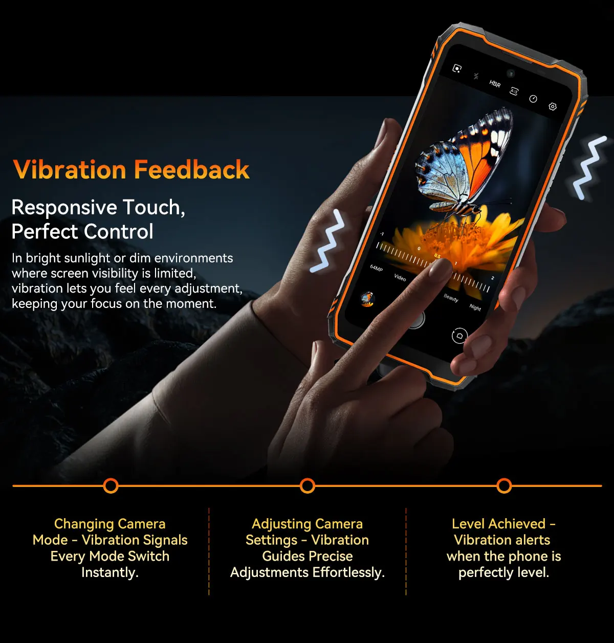 Blackview XPLORE 1 [Kein EU-Ladegerät] Robustes Smartphone 5G 16 GB + 512 GB / 12 GB + 256 GB Android15 20000 mAh 55 W 6,78 Zoll 2,4 K Mobiltelefon – Detail 36