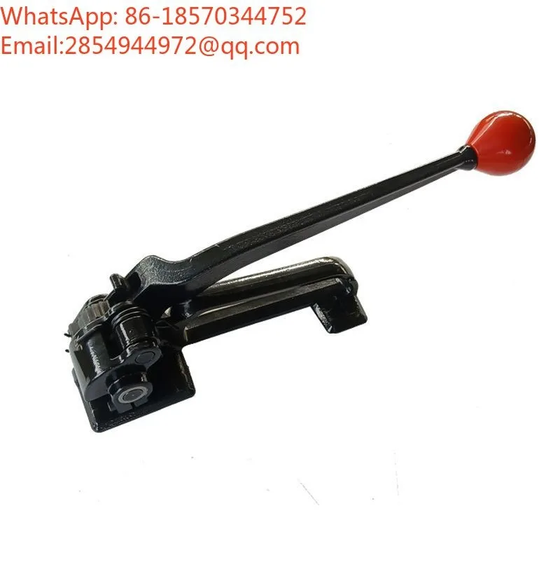 Integrated Manual Steel Strap Tightening Machine 13mm 16mm 19mm Metal Band Strapping Tool for Packaging