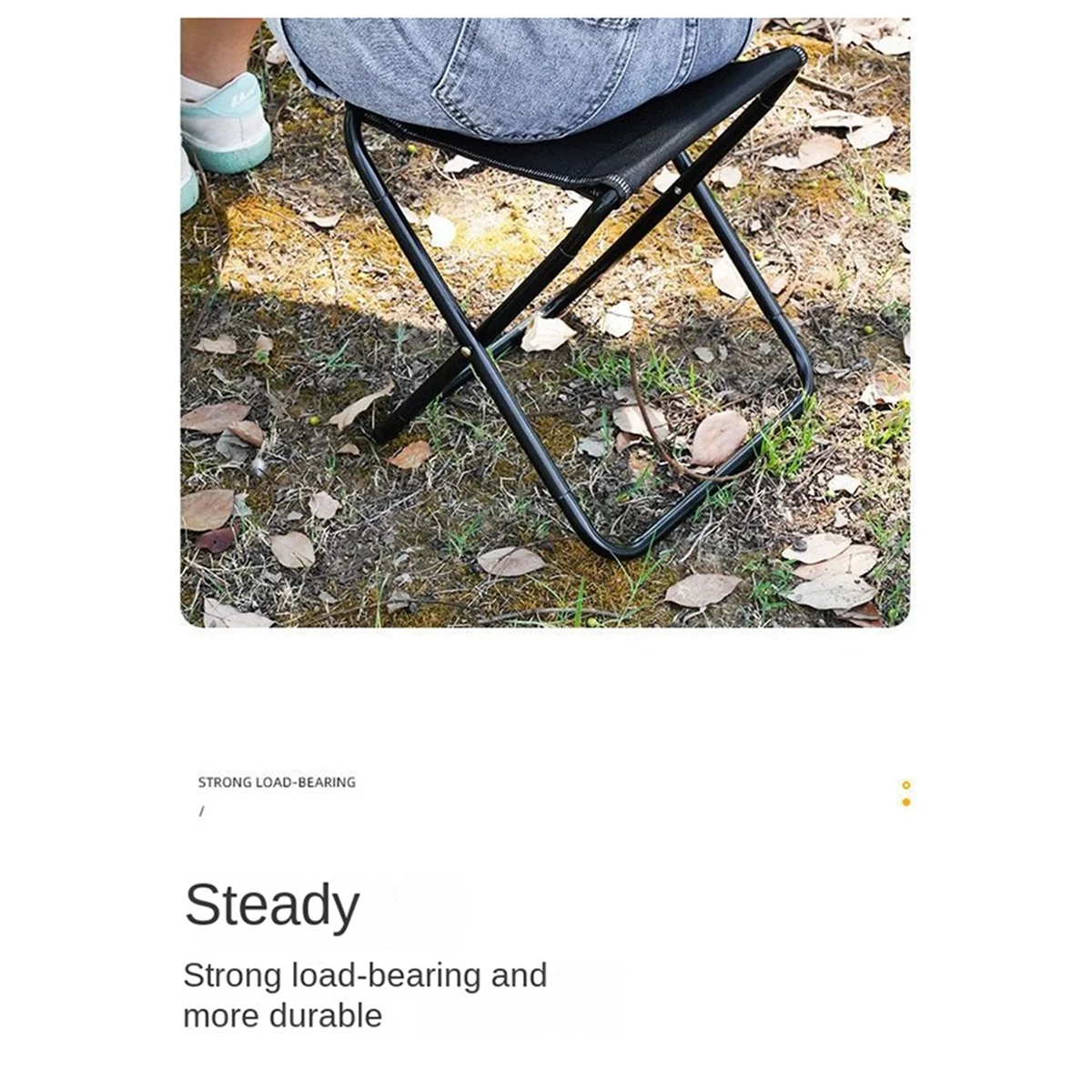 N38R_Outdoor-Klapphocker, tragbarer Hocker, extra groß