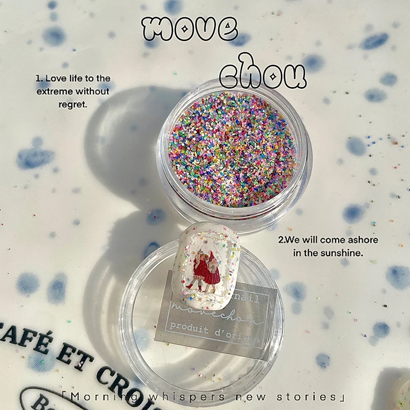 1PC Herfst Winter Kristalsuiker Poeder Wol Poeder Water Grond Steen Poeder Nagel Accessoires Glitter Voor Nagels