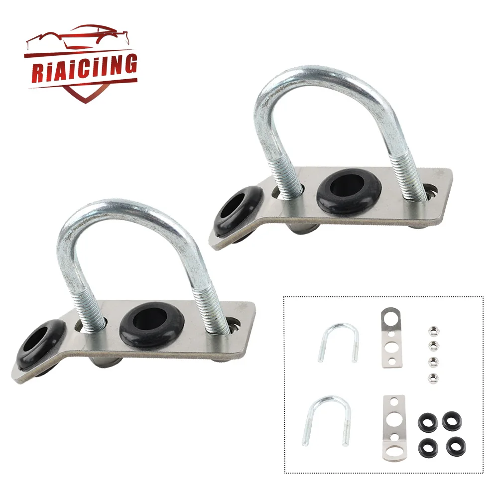 High quality Stainless Steel Traction Bar Radiator Relocation Brackets For Honda Civic EG EK DC2 Integra CRX Engine Parts - view 3