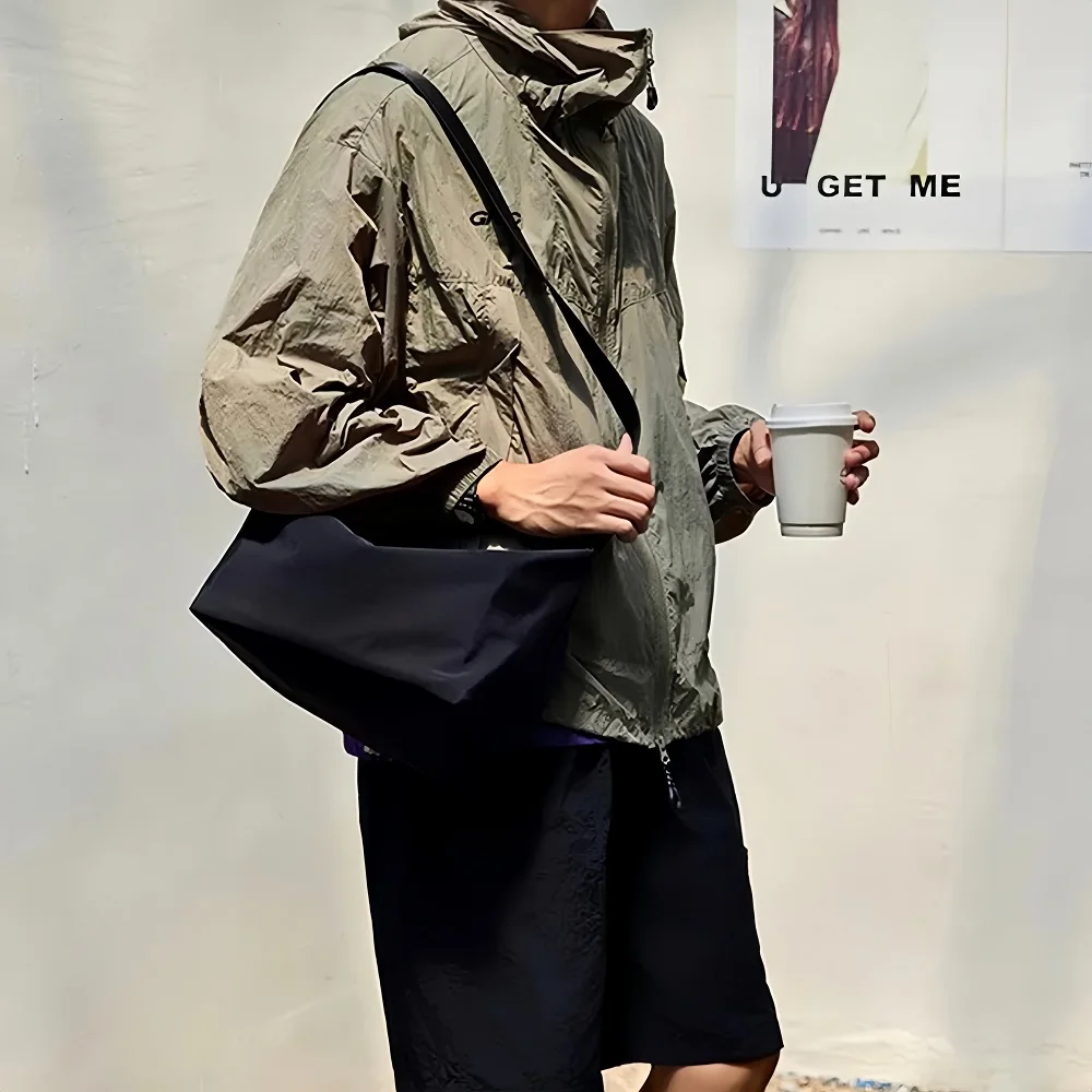 حقائب كروس للنساء والرجال نايلون مقاوم للماء مع سعة كبيرة حقيبة محفظة زلابية للرياضة في الهواء الطلق حقيبة ساعي السفر